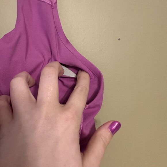 Adidas Women’s Powerimpact Training Medium Support Sports Bra Lilac XLDD - Picture 9 of 14